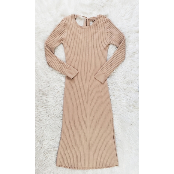 NEW Wayf BFF Hollie Long Sleeve Sweater Dress - Picture 3 of 8